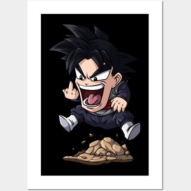 Black Goku Fuck - Dragonball z | Anime Wall Art by Hi Monday